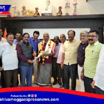 ಭದ್ರಾವತಿ ಶಾಸಕ ಬಿ.ಕೆ.ಸಂಗಮೇಶ್ವರ್ ಅವರಿಗೆ ಗಾಣಿಗ ಸಂಘದಿಂದ ಸನ್ಮಾನ