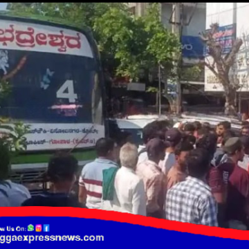 ಸಿಟಿ ಬಸ್ ನ ಟೈಯರ್ ಬ್ಲಾಸ್ಟ್ ! ಬಸ್ ಒಳಗೆ ರಂದ್ರವಾಗಿ ಕೆಳಗೆ ಬಿದ್ದ ಬಾಲಕಿ ! ಡಿವೈಡರ್ ಗೆ ಡಿಕ್ಕಿ !