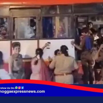 ಸೀಟಿಗಾಗಿ ಮಹಿಳೆಯರಿಬ್ಬರ ಗಲಾಟೆ ! ಗಲಾಟೆ ನಿಯಂತ್ರಿಸಲಾಗದೆ  ಠಾಣೆಗೆ ತಂದು ಬಸ್ಸು ನಿಲ್ಲಿಸಿದ ಚಾಲಕ !