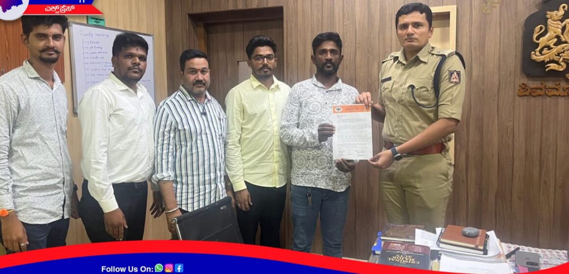 ಗೋ ಹತ್ಯೆ, ಅಕ್ರಮ ಗೋಸಾಗಾಟ ವಿರುದ್ಧ ಕಠಿಣ  ಕ್ರಮ ಕೈಗೊಳ್ಳುವಂತೆ ವಿ.ಎಚ್.ಪಿ, ಬಜರಂಗದಳ ಎಸ್ ಪಿ ಗೆ ಮನವಿ