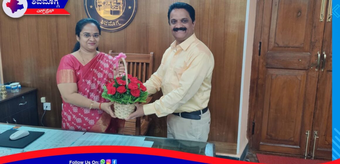 ಶಿವಮೊಗ್ಗ ಮಹಾನಗರ ಪಾಲಿಕೆ ನೂತನ ಆಯುಕ್ತರಾಗಿ ಕವಿತಾ ಯೋಗಪ್ಪನವರ್ ಅಧಿಕಾರ ಸ್ವೀಕಾರ!